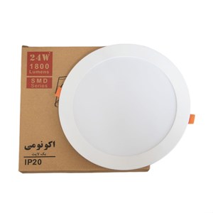پنل SMD توکار بک لایت 24 وات گرد مهتابی ویسنا آلومینیوم (VSDOB)