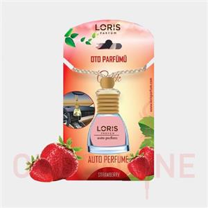 خوشبو کننده ماشین لوریس Loris مدل استرابری ( توت فرنگی ) Strawberry حجم 10 میلی لیتر