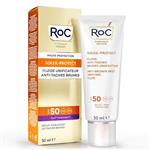 ضد افتاب فلوئیدی ضد لک درخشان کننده پوست روک ROC Soleil protect anti brown spot fluid SPF50
