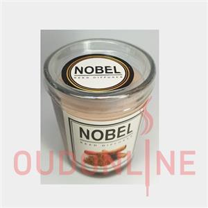 شمع معطر شیشه ای شاتی لیوانی نوبل مدل سینامون کِلاو دارچین میخک 