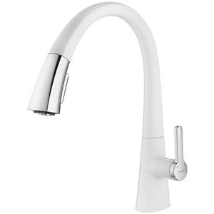 شیر آشپزخانه شاوری هوآیی سفید کروم