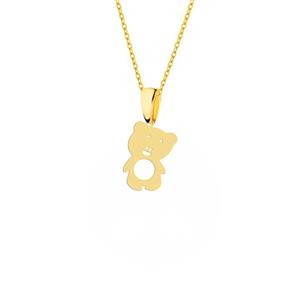 گردنبند استیل طرح خرس