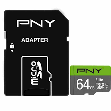 کارت میکرو اس دی PNY Elite به همراه آداپتور – 64 گیگابایت