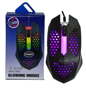 موس گیمینگ کایزر مدل Kaiser K-G108