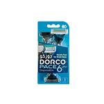 خودتراش 6 تیغ 3 تایی دورکو Dorco مدل Pace Green