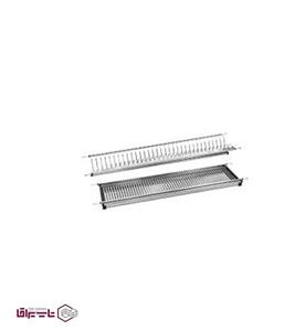 آبچکان ورقی استیل دو طبقه سایز 80 سانت برای کابینت MDF