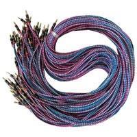 کابل AUX  کنفی بافت دور دوخت رنگبندی 1 متری 