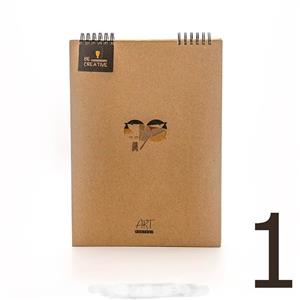 دفتر طراحی جلد سخت فانتزی سایز A6 برگ تحریر