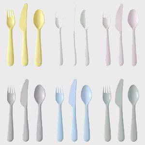سرویس قاشق چنگال رنگی IKEA-KALAS