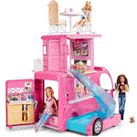 باربی مدل کاروان Mattel Barbie New Pink Caravan