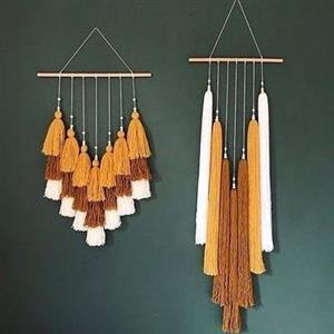 دیوار کوب مکرومه