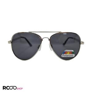 عینک آفتابی بچه گانه پلاریزه مدل خلبانی با فریم نقره ای کد A1023