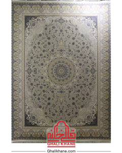 فرش تهران 1200 شانه طرح آراگل طلاکوب کرم