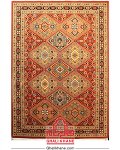 گلیم فرش ستاره کویر یزد کلکسیون شاهسون کد SH-B014-5049