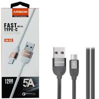 کابل شارژ و دیتا Type C فست سر فلزیQC3.0 Arson AN-S3C