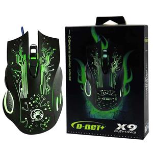 ماوس USB مخصوص بازی برند دی نت مدل X9