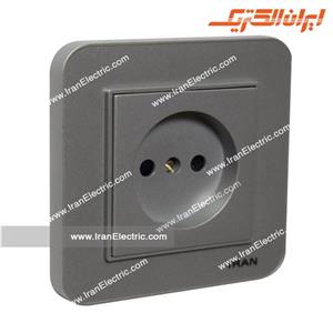 پریز برق ساده ارس نقره ای