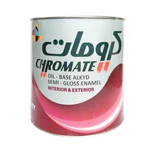 رنگ روغنی کرومات سفید نیمه براق گالن 4 کیلویی