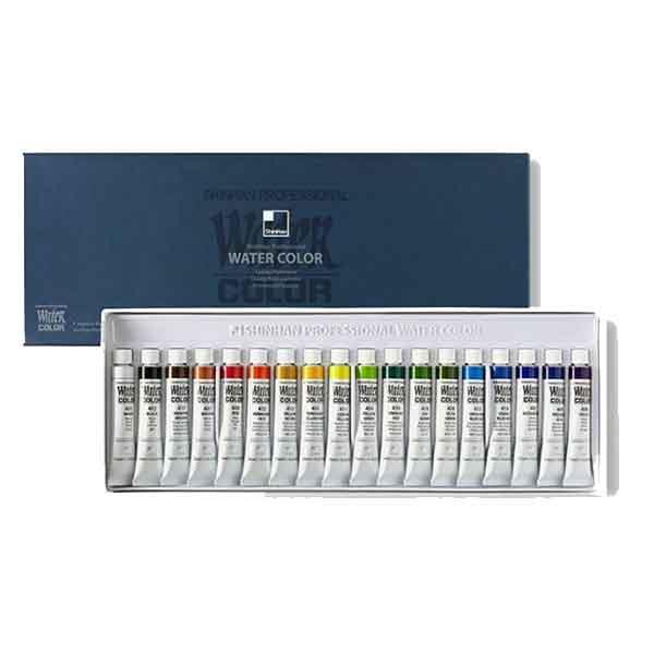 آبرنگ 18 رنگ آرتیست ShinHan 12250700018 7.5ml