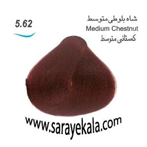 رنگ مو آرکیا بلوطی قرمز به شماره 5.62 در حجم 100 میل به قیمت عمده
