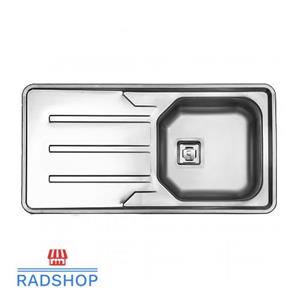 سینک توکار کد 180 استیل البرز 52*100