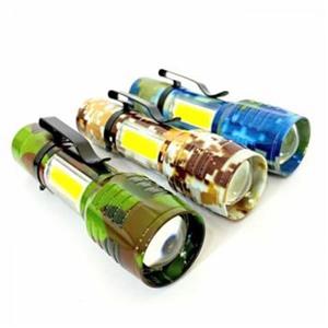 چراغ قوه جیبی USB CHARGING بدنه فلزی