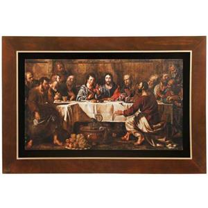 تابلو شام آخر حضرت مسیح(The Last Supper) کد FWB-120X80-F2 لوتوس