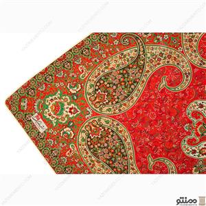 رومیزی ناهار خوری رانر ترمه طرح سپند رنگ قرمز