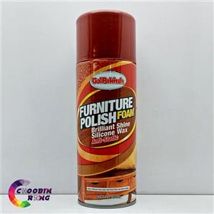 اسپری فوم براق کننده و پاک کننده چوب و مبل گل پخش حجم 450 میلی‌ لیتری