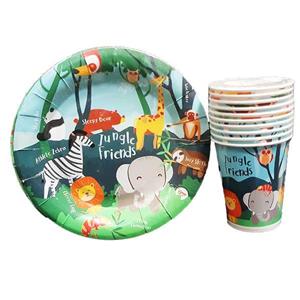 پیش دستی لیوان گرد حیوانات (۱۰ تایی)