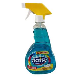 شیشه پاک کن آبی اکتیو Active حجم 500 میلی لیتر