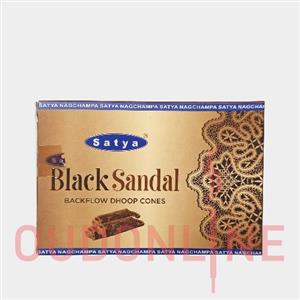 عود خوشبو کننده آبشاری ساتیا Satya مدل بلک صندل سیاه Black Sandal 