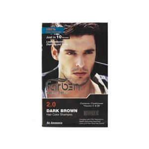 شامپو رنگ مو آقایان قهوه ای تیره 300 میلی لیتری فاربن Farben