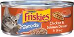 غذای گربه  Friskies Shreds Chicken & Salmon Dinner In Gravy 156g  – 