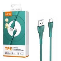 کابل شارژ و دیتا فست Type C 1 متری چرمی ۳۰W Ldnio LS671