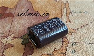 خازن 82 میکرو فاراد 400 ولت nichicon ژاپن مناسب فیلترینگ ورودی منابع صوتی