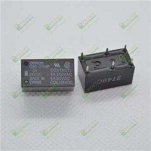 رله 24 ولت 6 پایه 5 آمپر Omron G6B-2114P-US-24VDC