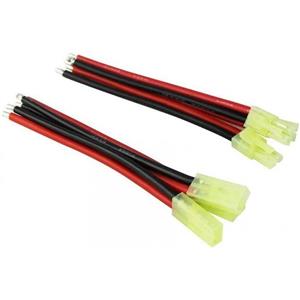 Mini Tamiya  کانکتور باتری مینی تامیا سیم دار سیلیکونی (یک نری و یک مادگی)