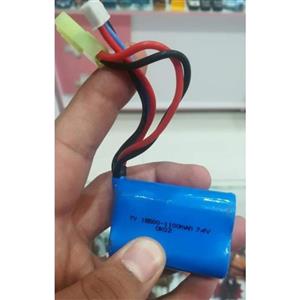 باتری لیتیوم یون سرتخت  7.4  ولتی 1100میلی آمپر سایز 18500 مینی تامیا