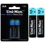 باتری قلمی ۲عدد کارتی Extra Heavy Duty Uni-Max