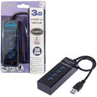 هاب ۴ پورت USB 3.0 LED دار ۳۰ cm Kaiser K-H13