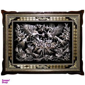 تابلو خاتم و قلمزنی طرح گل و مرغ مدل 474289 .