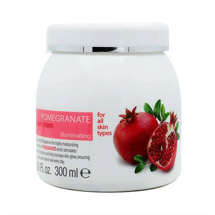 کرم صورت آبرسان و شفاف کننده کلیون مدل  Pomegranate Juice Face Cream حجم 300میلی لیتر