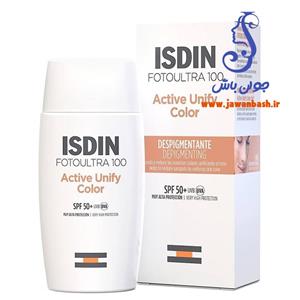 کرم ضد آفتاب رنگی اکتیو یونیفای ایزدینSPF50 corrige corrigeer