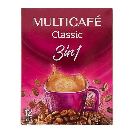 کافی میکس 3 در 1 کلاسیک مولتی کافه بسته 12 عددی