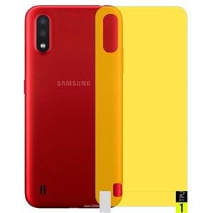 برچسب نانو پشت گوشی Samsung Galaxy A01 مدل فول کاور شفاف آنتی شوک