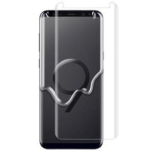 گلس یو وی UV Glass مناسب برای گوشی Samsung Galaxy S9 / S8 مدل شیشه ای خمیده بدون حاشیه مشکی دور UV Full Screen Full Glue Glass