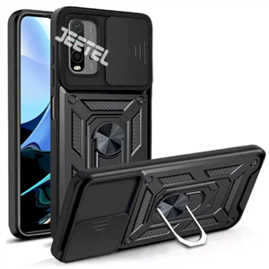 قاب کشویی بتمنی مدل آهنربایی هولدردار برای گوشی Xiaomi Poco M3 طرح اسلاید آرمور