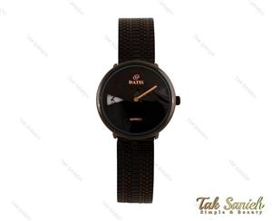 ساعت داتیس زنانه مشکی صفحه مهندسی Datis-3839-L