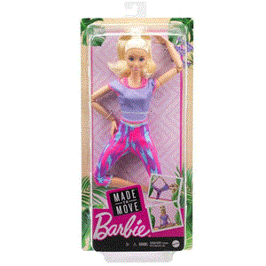 عروسک باربی مدل Mattel Barbie Infinite Motion Doll Blonde Patterned Tights